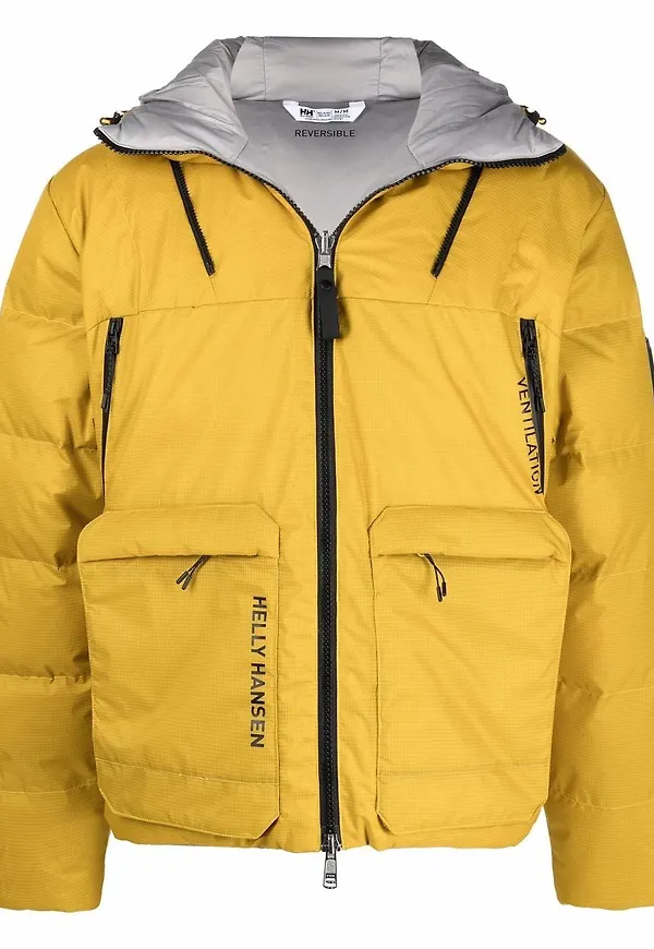 Helly Hansen vadderad dunjacka med dragkedja - Gul
