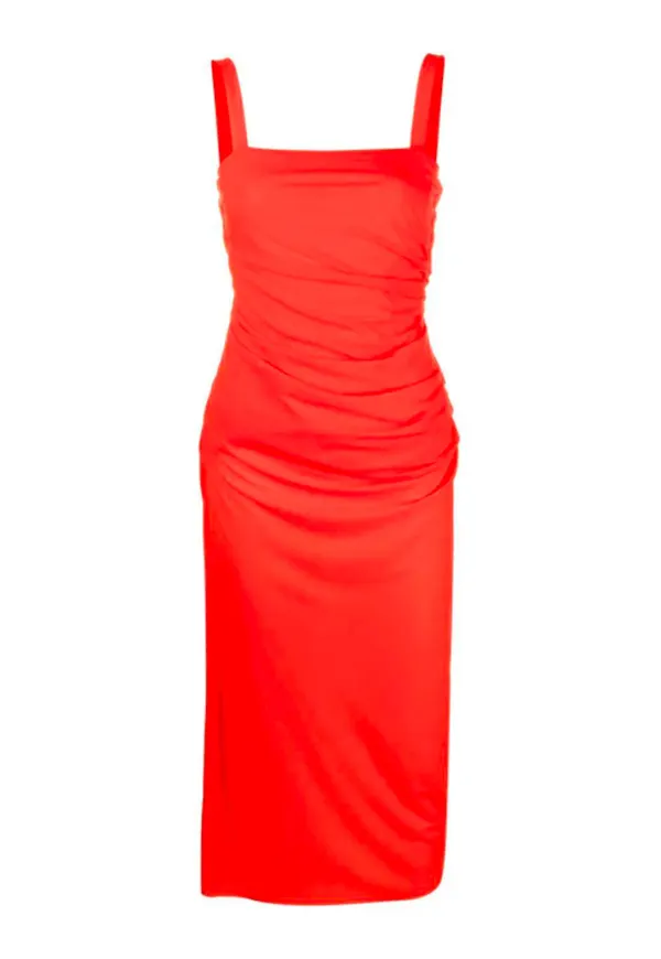 Helmut Lang Dress Röd, Dam