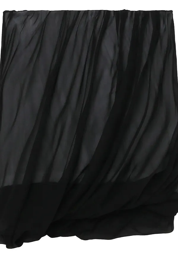 Helmut Lang minikjol med lagerdesign - Svart