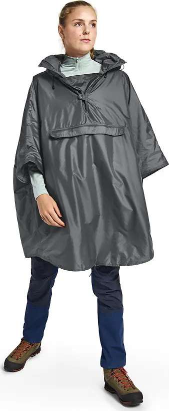 Helsport Pro Fjell Poncho Insulated Dark Shadow / Ruby Red