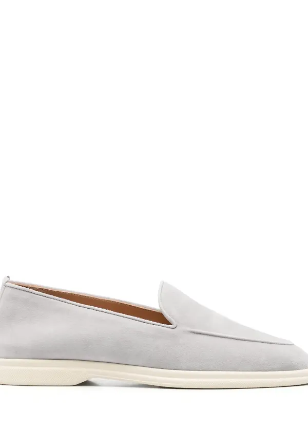 Henderson Baracco loafers i mocka - Grå