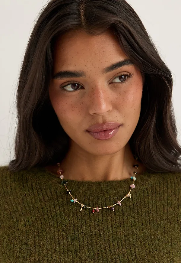 Here Necklace Gold-plated/MULTI