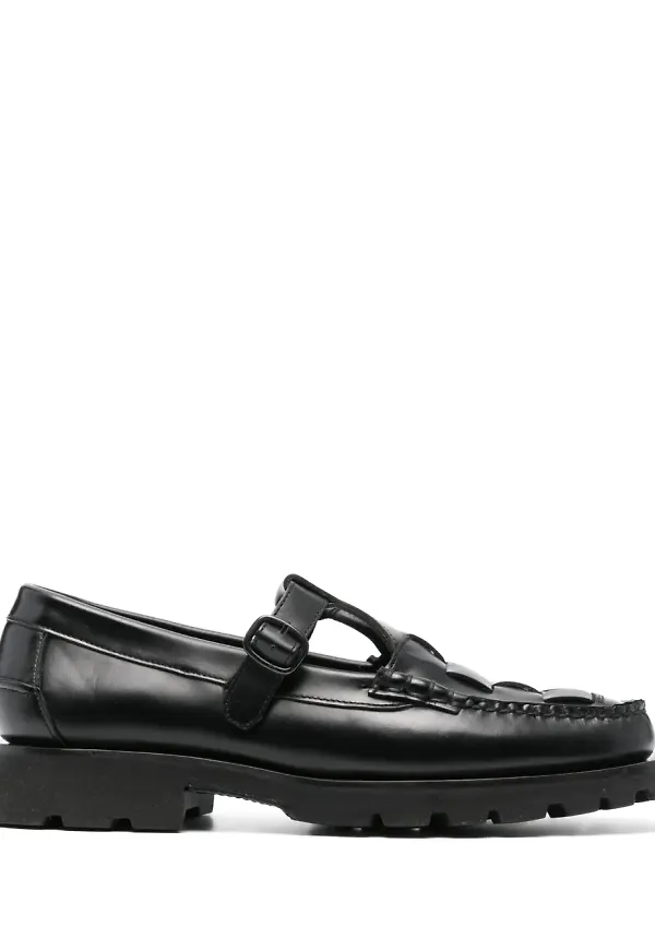 Hereu loafers med vävd design - Svart