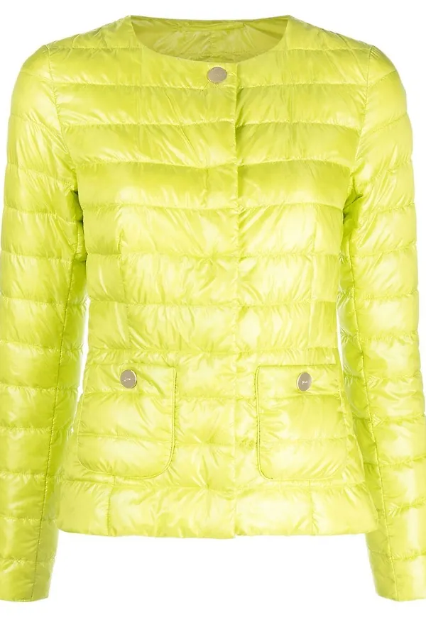 Herno button-up padded jacket - Grön