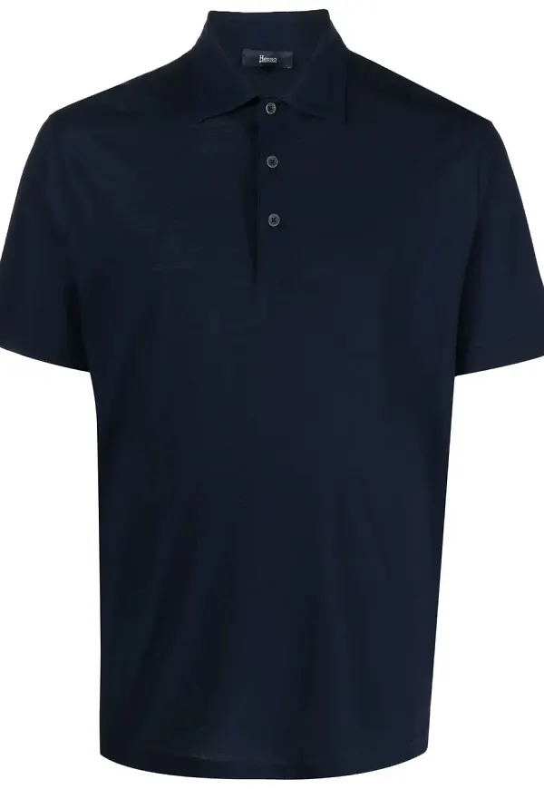 Herno cotton polo shirt - Blå