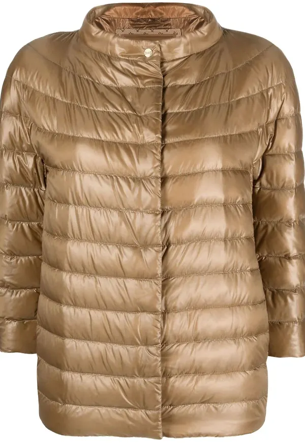 Herno Elsa quiltad puffjacka - Brun