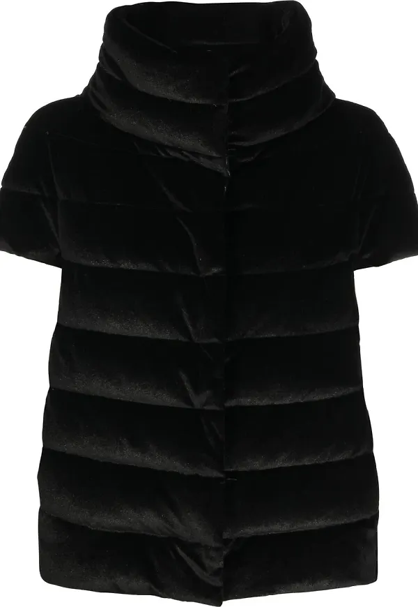 Herno Emilia vadderad cape-jacka - Svart