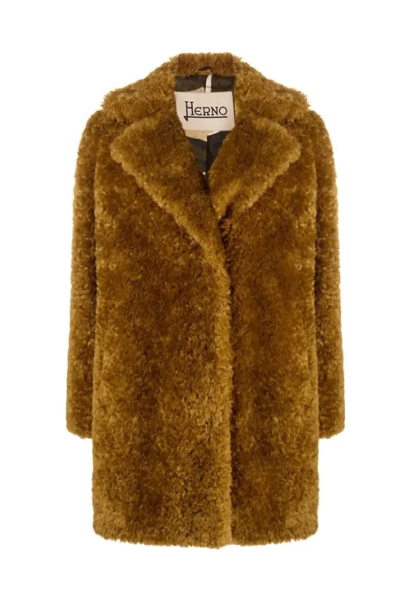 Herno Fejkpäls ; Shearlingjackor Brun, Dam