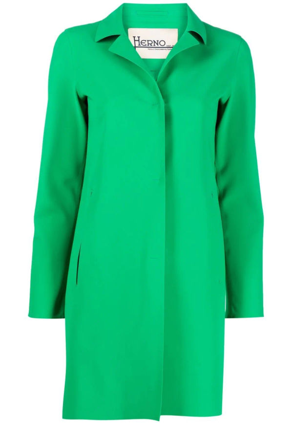 Herno First Act single-breasted coat - Grön