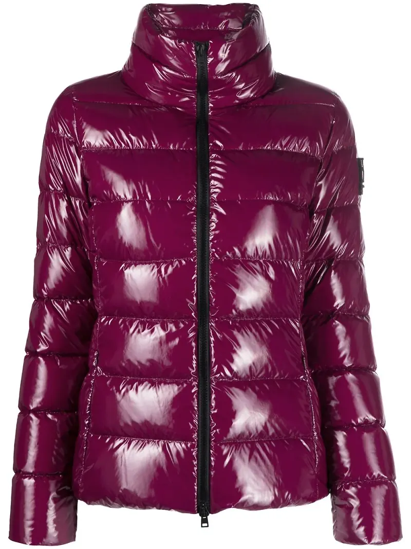 Herno glansig puffjacka - Lila