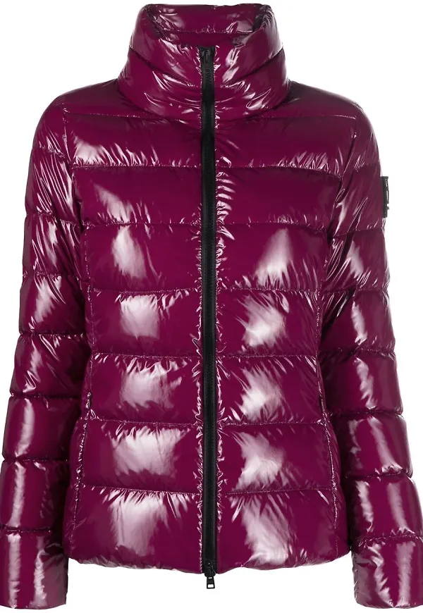 Herno glansig puffjacka - Lila