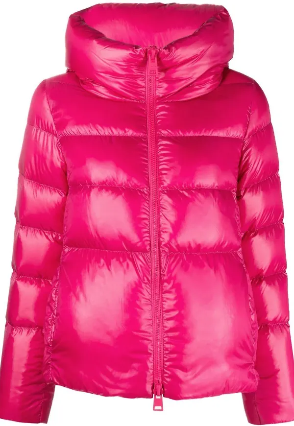 Herno Globe puffjacka med spread-krage - Rosa