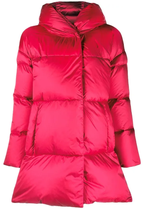 Herno Globe vadderad kappa - Rosa