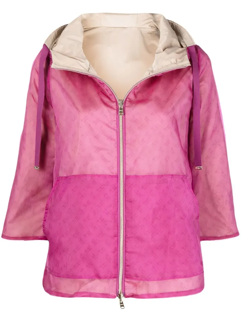 Herno jacka med logotyp - Rosa