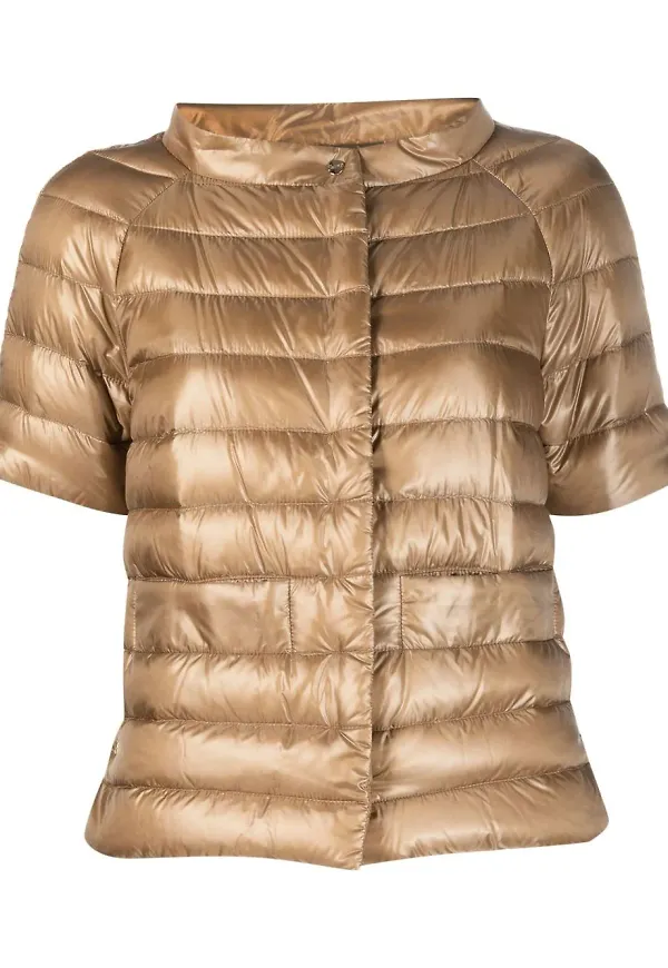 Herno kortärmad puffjacka - Brun