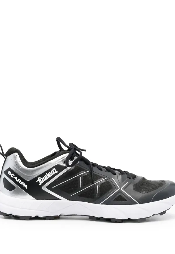 Herno låga sneakers med panel - Svart