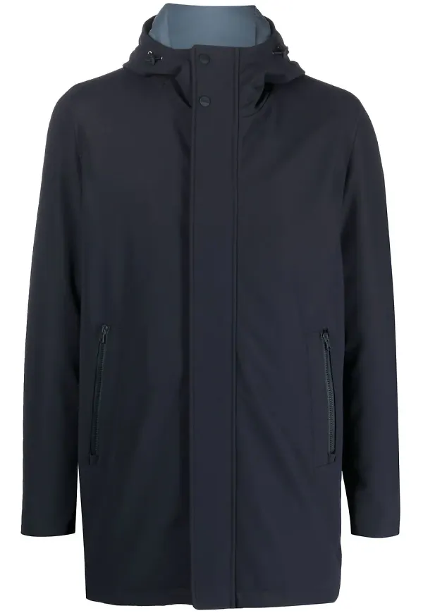 Herno Metropolitan parkas med huva - Blå