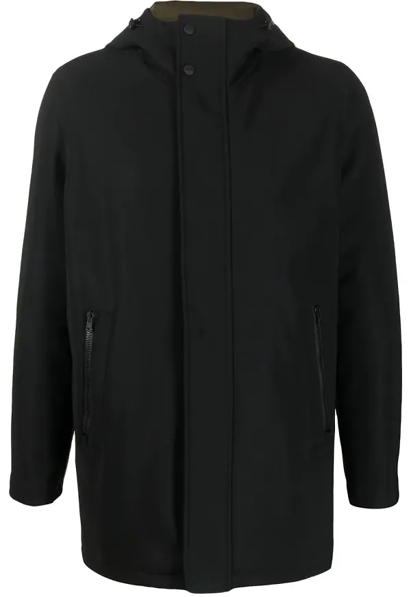Herno Metropolitan parkas med huva - Svart