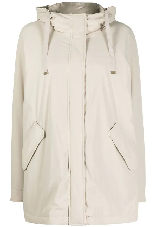 Herno parkas med huva - Neutral