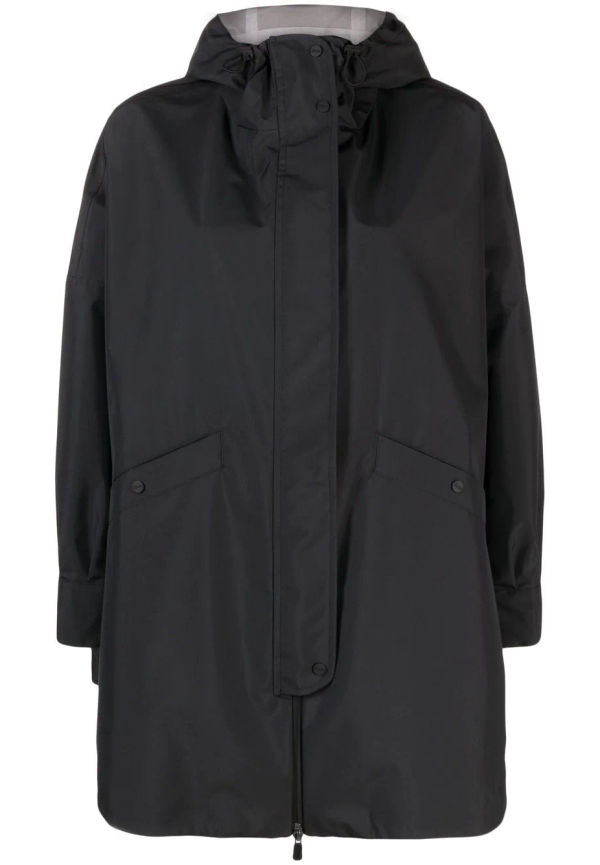 Herno parkas med huva - Svart