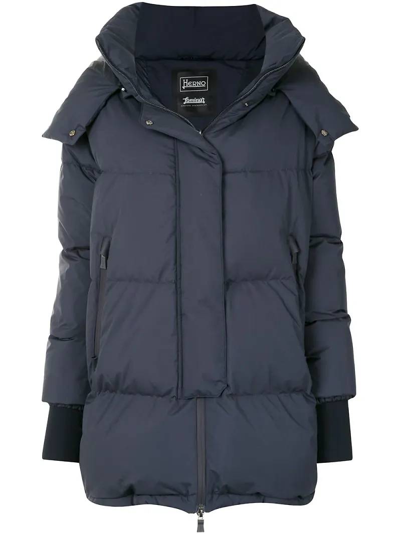 Herno puffjacka i oversize-modell - Blå