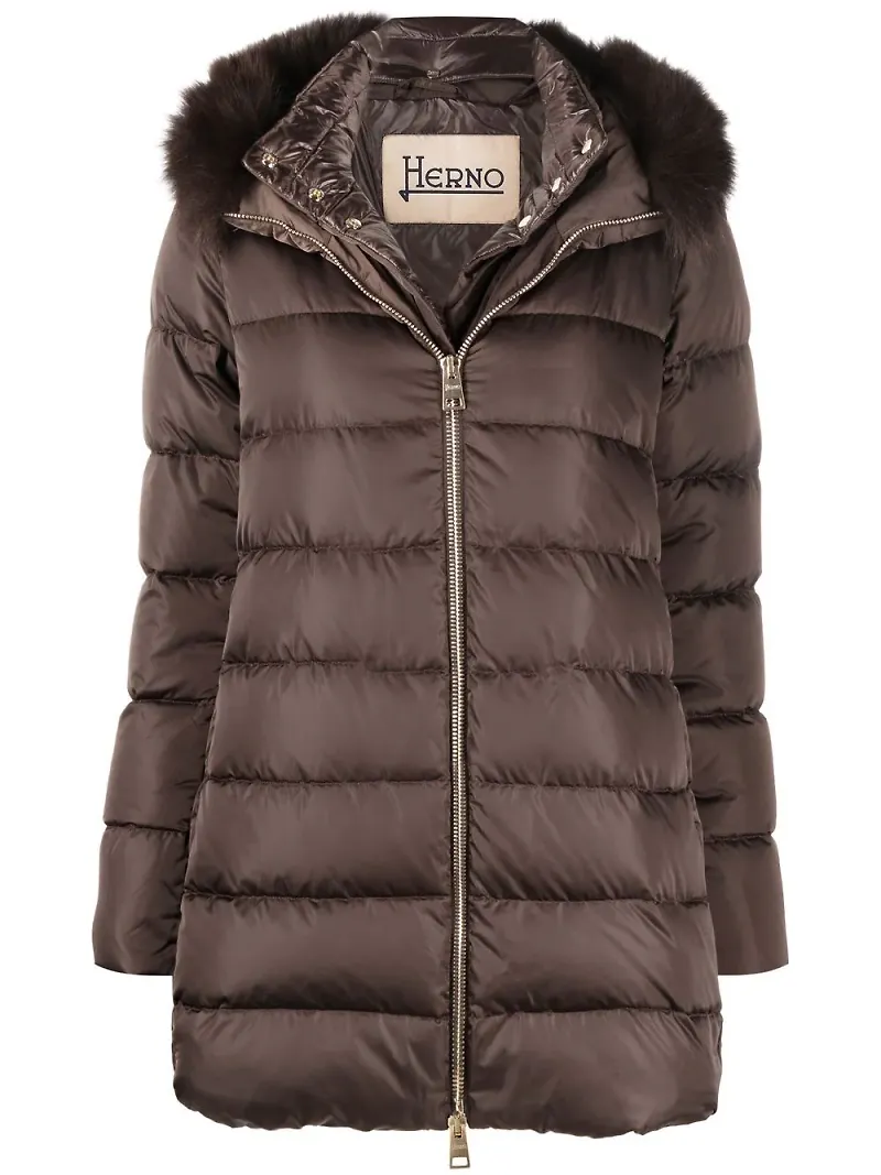 Herno puffjacka med huva - 8895