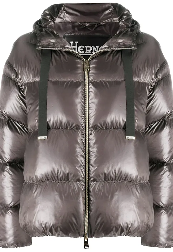 Herno quiltad puffjacka - Grå