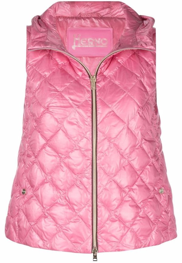 Herno quiltad väst - Rosa
