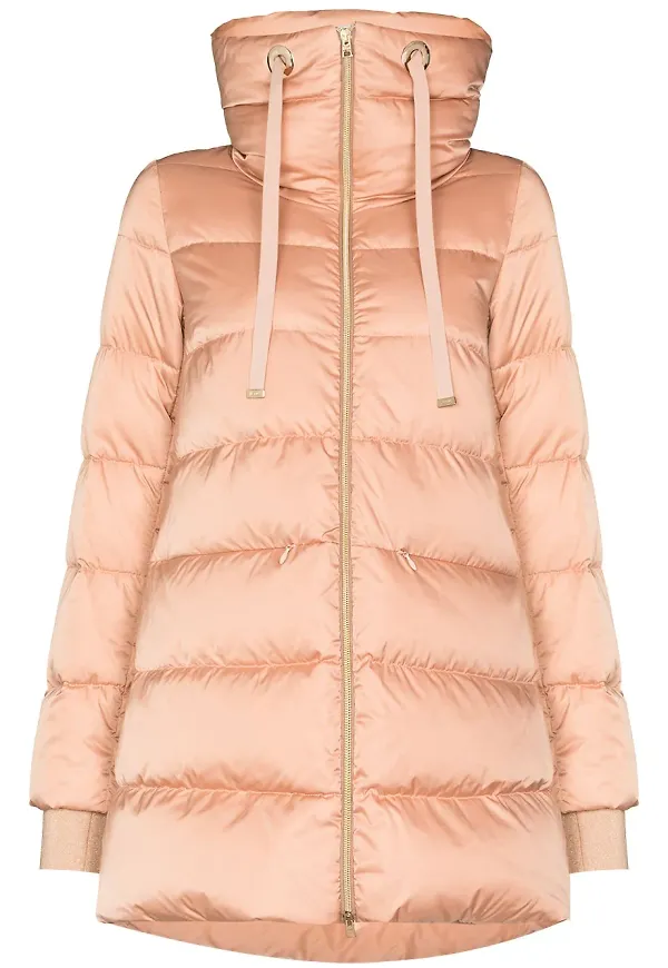 Herno Raso A-linjeformad puffjacka - Rosa