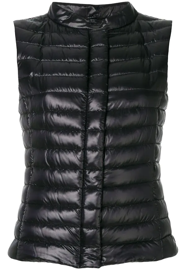 Herno slim-fit padded gilet - Svart
