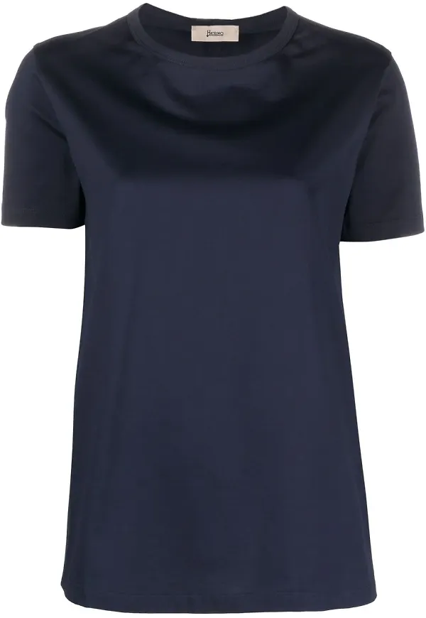 Herno t-shirt med panel - Blå
