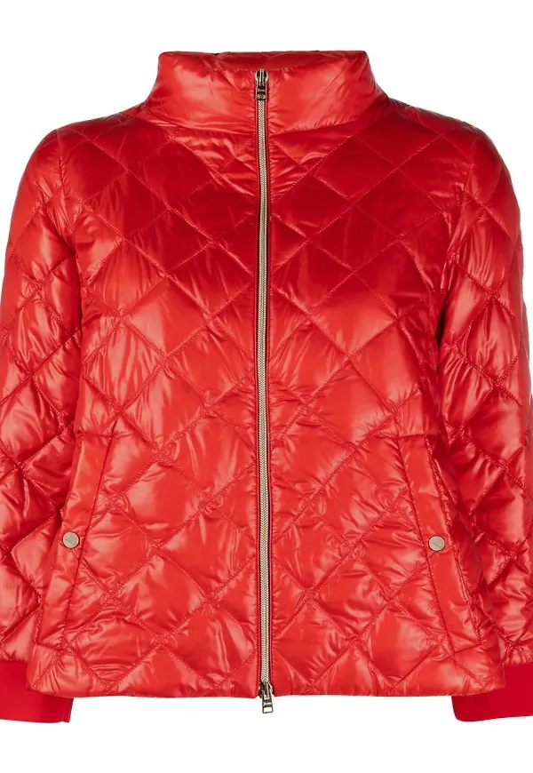 Herno Ultralight diamantquiltad dunjacka - Röd