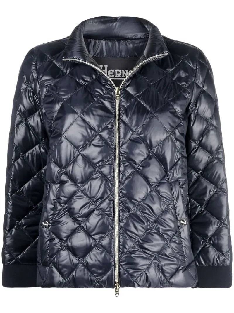 Herno Ultralight diamantquiltad jacka - Blå