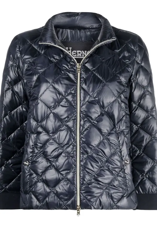 Herno Ultralight diamantquiltad jacka - Blå
