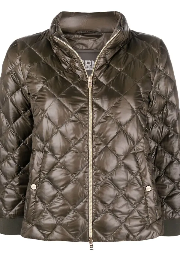 Herno Ultralight diamantquiltad jacka - Grön
