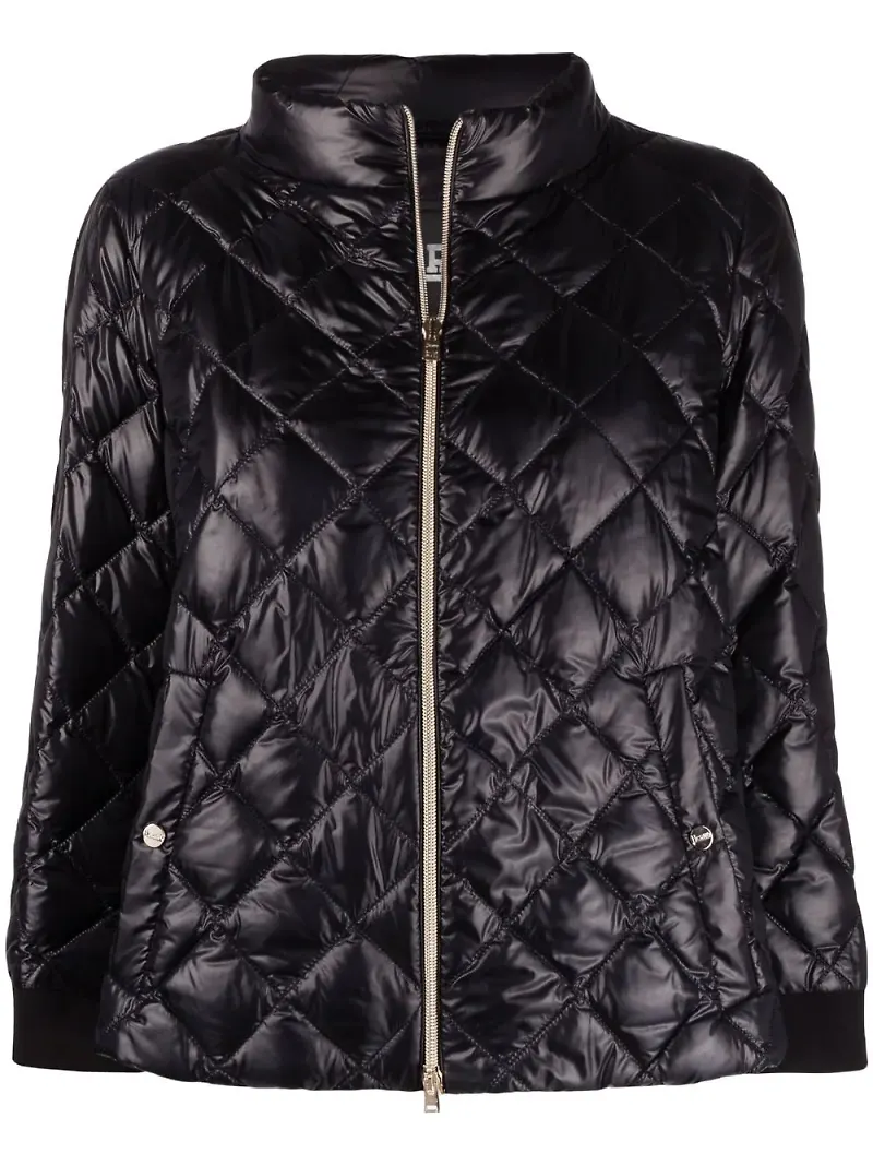 Herno Ultralight diamantquiltad jacka - Svart