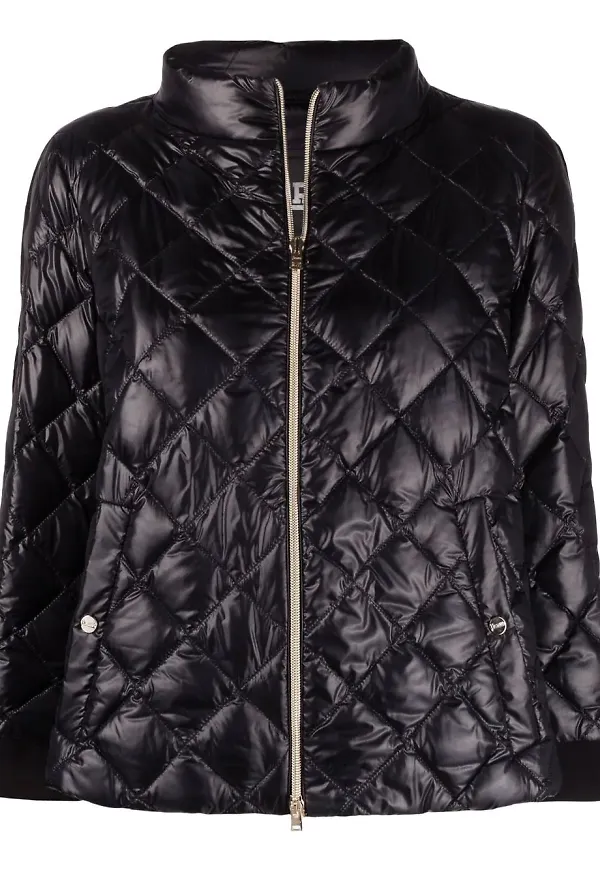 Herno Ultralight diamantquiltad jacka - Svart