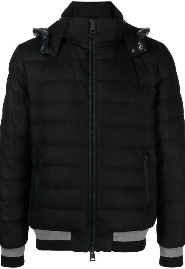 Herno vadderad jacka med quiltad finish - Svart