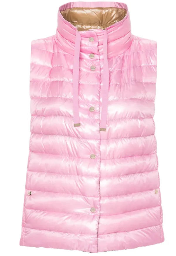 Herno vändbar puffväst - Rosa