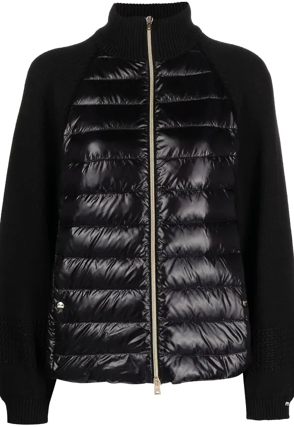 Herno zip-up padded jacket - Svart