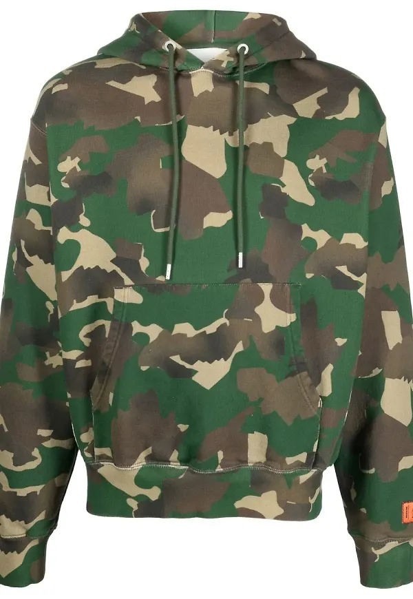 Heron Preston Camo hoodie - Grön