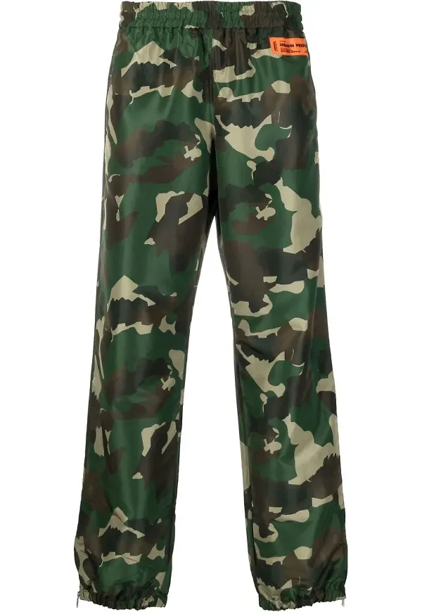 Heron Preston Camo träningsbyxor med logotypmärke - Grön