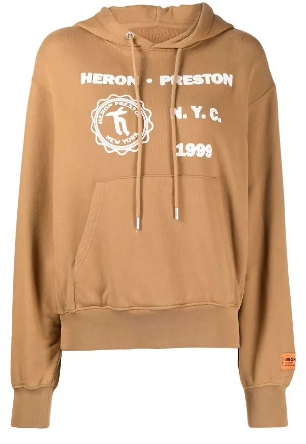 Heron Preston Medieval Heron hoodie - Brun