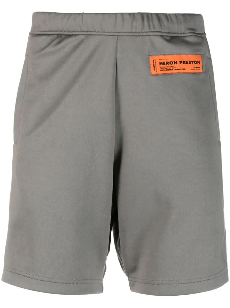 Heron Preston mjukisshorts med logotyp - Grå