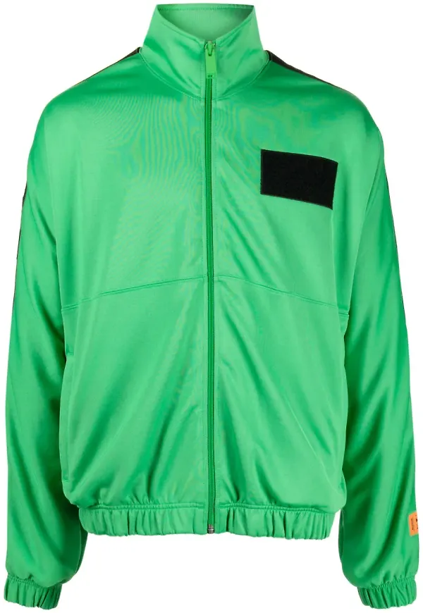 Heron Preston Tracktop jacka med dragkedja - Grön