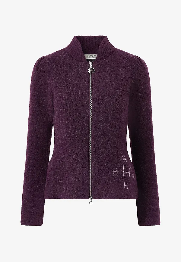 Hést - Cardigan Filippa Zip Jacket - Lila