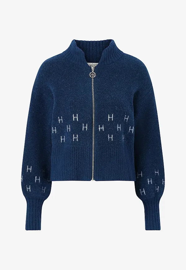 Hést - Cardigan Märtha Short Jacket - Blå