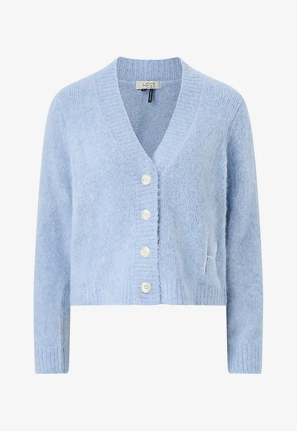 Hést - Cardigan Pernille Short Cardigan - Blå