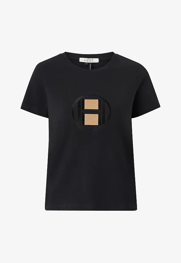 Hést - T-shirt Logo T-shirt - Svart