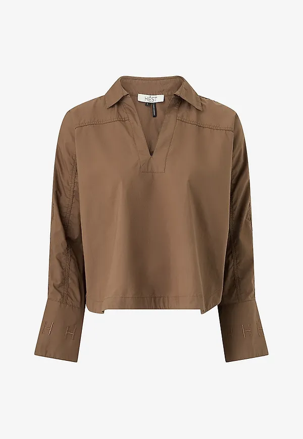 Hést - Topp Miriam Shirt - Brun
